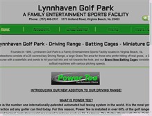 Tablet Screenshot of lynnhavengolf.com